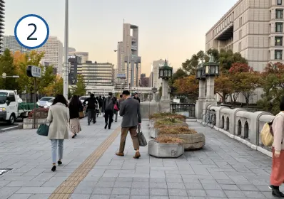 淀屋橋駅からの道順②